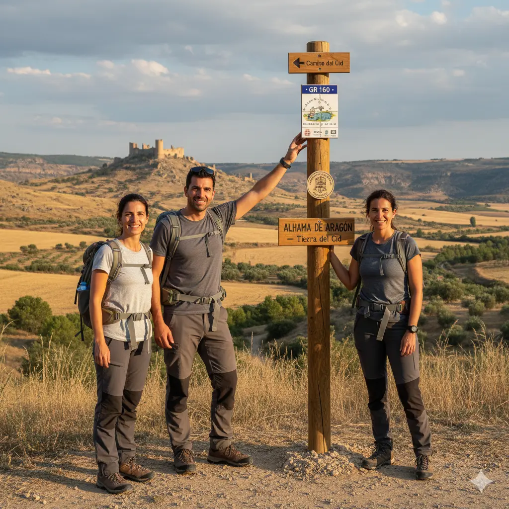 Vive El Camino del Cid en Alhama de Aragón 2 camino del cid mapa
